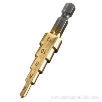 HSS Titanium Coated Step Drill Bit Set